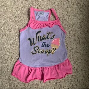 Pink and Purple Dog Tank Top
